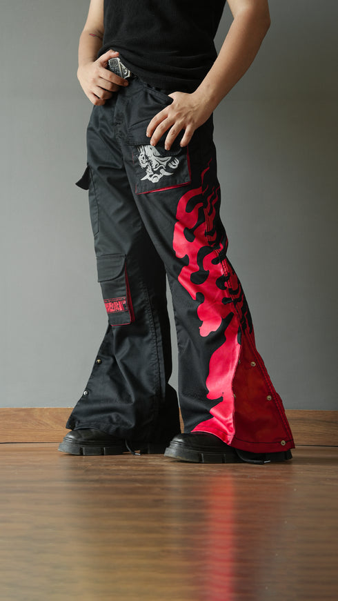 Samurai Cargo Flaring Trousers | Inspired by Cyberpunk 2077